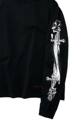 クロス スウォード L/S ティー (BLACK)