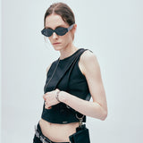 wrap heart chain sleeveless