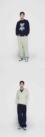 24FW ワイドビッグコーデュロイパンツ ミント