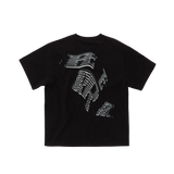 EEERRR レターグラフィックTシャツ (ブラック)