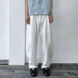 Double Pleat Full-Length Pants