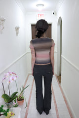 Blur gradation T (Brown/Pink)