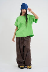Window check pajama pants