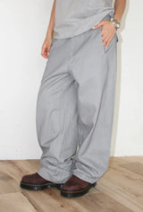 DYED BARREL WIDE PANTS