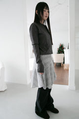 knit wool flare skirt(3colors)