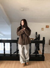 コージーワイド2WAYウォームスウェットパンツ (3color)