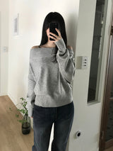 ケイティオフショルダーニットウェア (3 colors)