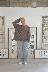 ヴィンテージ P. ダイイングカットアウトボックスTシャツ (Brown)