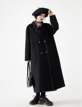 Wool double-sided fleece overcoat