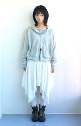 Floating cut banding skirt