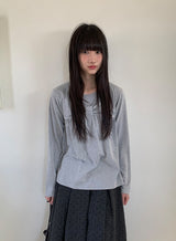ヒットフォースリボンラウンド長袖Tシャツ