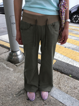 クラッカー バンディング ブーツカットパンツ (2color)