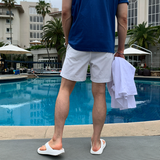 Liu Washing Cotton Banding Shorts