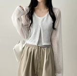 Lottie span two-button cardigan