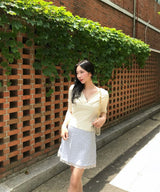 Lace Flower Mini Skirt