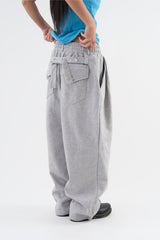 シンチバックストラップスウェットパンツ