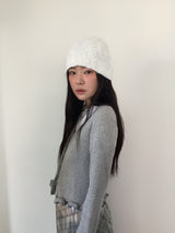 Frill Hem V-Neck Cardigan (3color)