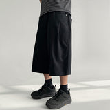Spike Curve Slit Pintuck Sweat Bermuda Pants (3 colors)