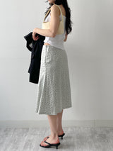 Dot Crease Mermaid Midi Skirt