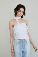 ELFIN SCARF TOP / WHITE