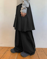 26SS★ [BAONHAUS] Langmel Banding Layered Skirt Pants