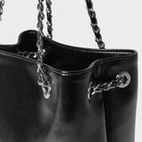 GISELLE Chain Leather Shoulder Bag