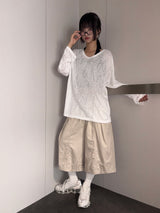 General Cotton Pintuck Balloon Bermuda Shorts 4color