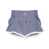 Cozy Check Shorts_Navy