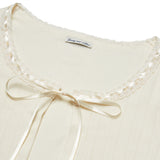 Ribbon Tie Cardigan (Cream)