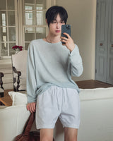オーベン コットン ベーシック ロング スリーブ Tシャツ