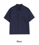 Kea Two-Pocket Crop Check Shirt