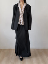 Dawson Slit Collarless Over Fit Jacket