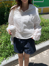 [MADE] ナイロンレースバンドウエストショートパンツ