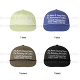 LETTERING ROPE BALL CAP