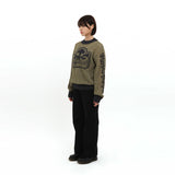 マルチスカルメッシュニット (OLIVE/NAVY)
