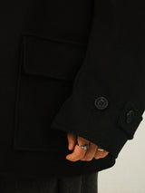 GU Wool Short Mac Coat