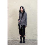 DIAGONAL HOOK N EYE RAGLAN HOODIE