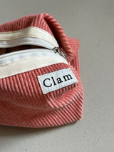 Clam ラウンドポーチ _ コーデュロイワームトマト