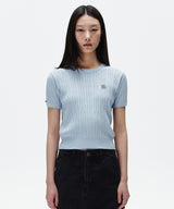 CABLE HALF SLEEVE KNIT