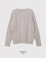 #MR ツイストルーズウールニット (4color)