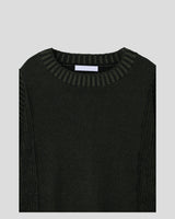 (UNISEX) Two-Tone Round Knit