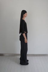 LACE U NECK T-SHIRT