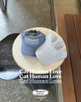 キャットヒューマンラブスリーラインピグメントボールキャップ / LIGHT BLUE