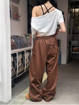 [Unisex]サイドストラップスウェットパンツ(5color)