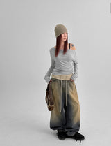 [MADE] クロジュオフショルダーロングスリーブTシャツ