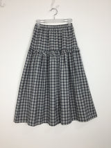 コージーチェックロングスカート (2color)