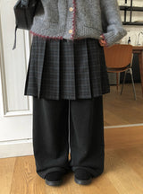 [Brushed Lining] アカン裏起毛ワイドトレーニングバンディングパンツ