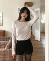 [U-BASIC] Glee Basic Brushed Boat Neck Long Sleeve
