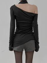 Drape Strap Multi-Layered Tee