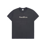 24FW チェーン刺繡スクリプトプリンティングショートスリーブTシャツ チャコール